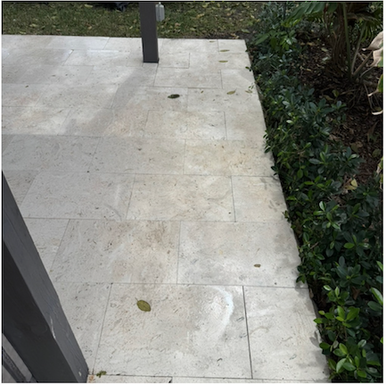After pressure washing, South Florida project 1