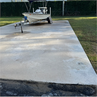 After pressure washing, South Florida project 11