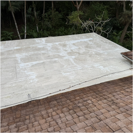 After pressure washing, South Florida project 5