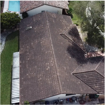 Before pressure washing, South Florida project 10