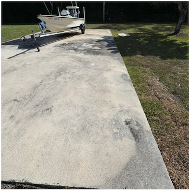 Before pressure washing, South Florida project 11