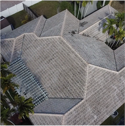 Before pressure washing, South Florida project 4